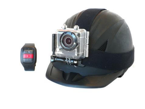 T86 Helmet cam in underwater case